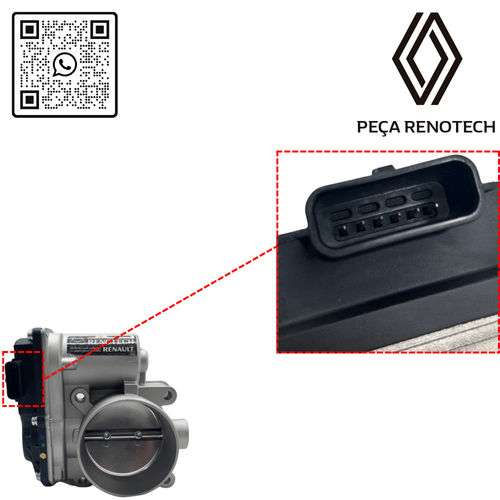 RN 03668R-X 161203668R CORPO DE BORBOLETA MOT 2.0 16V F4R DUSTERSAN II RS 4